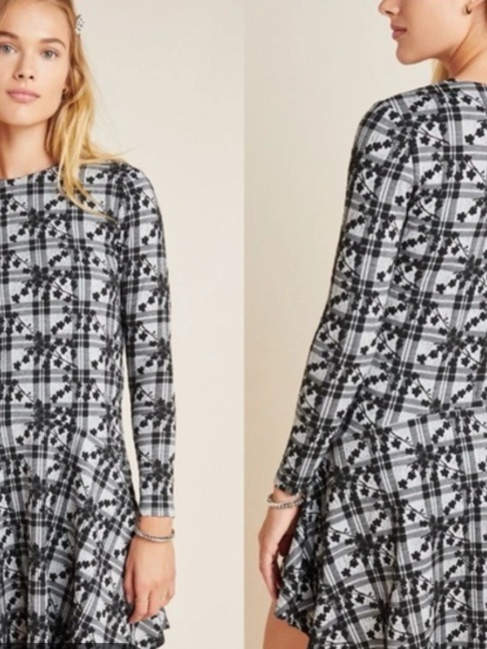 Hutch Black Midi Dress with Blush Label Detail